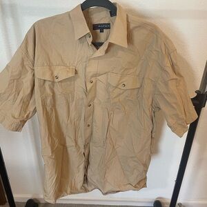 Roper Men's Tan Short Sleeve shirt